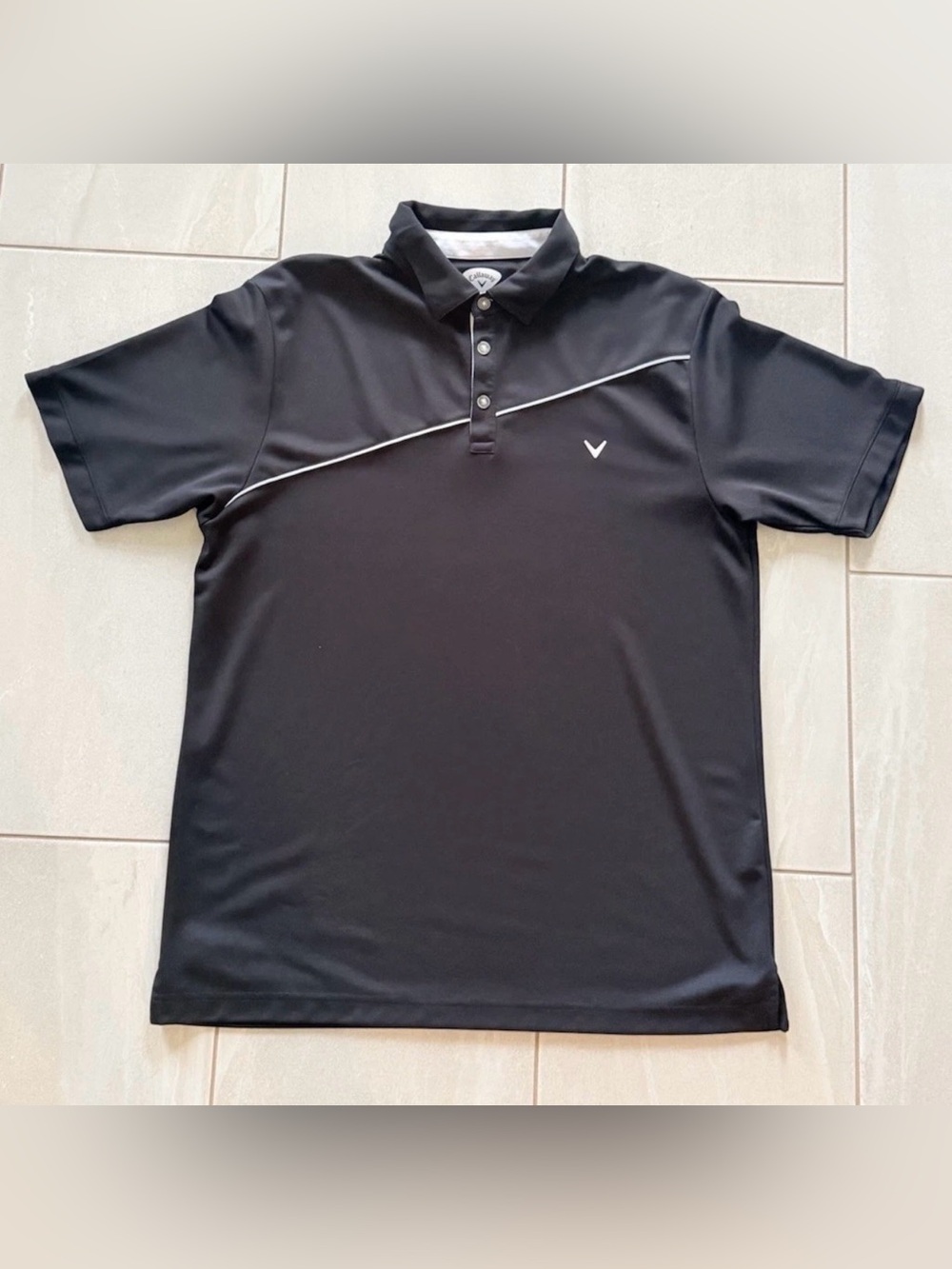 Callaway Golf Polo Shirt Men’s XL Black Performance Short Sleeve